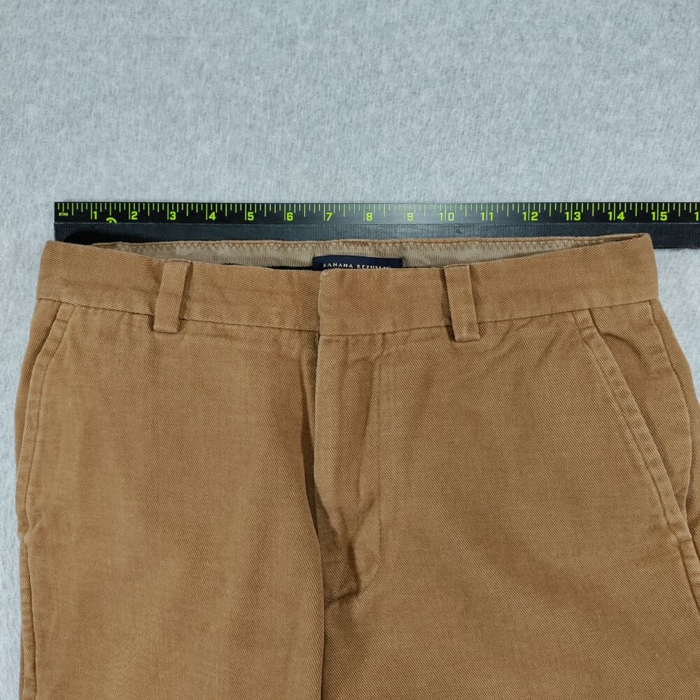 Banana Republic Pants Mens 30x32 Brown Dawson Chino Straight Fit Cotton Twill - Picture 8 of 12